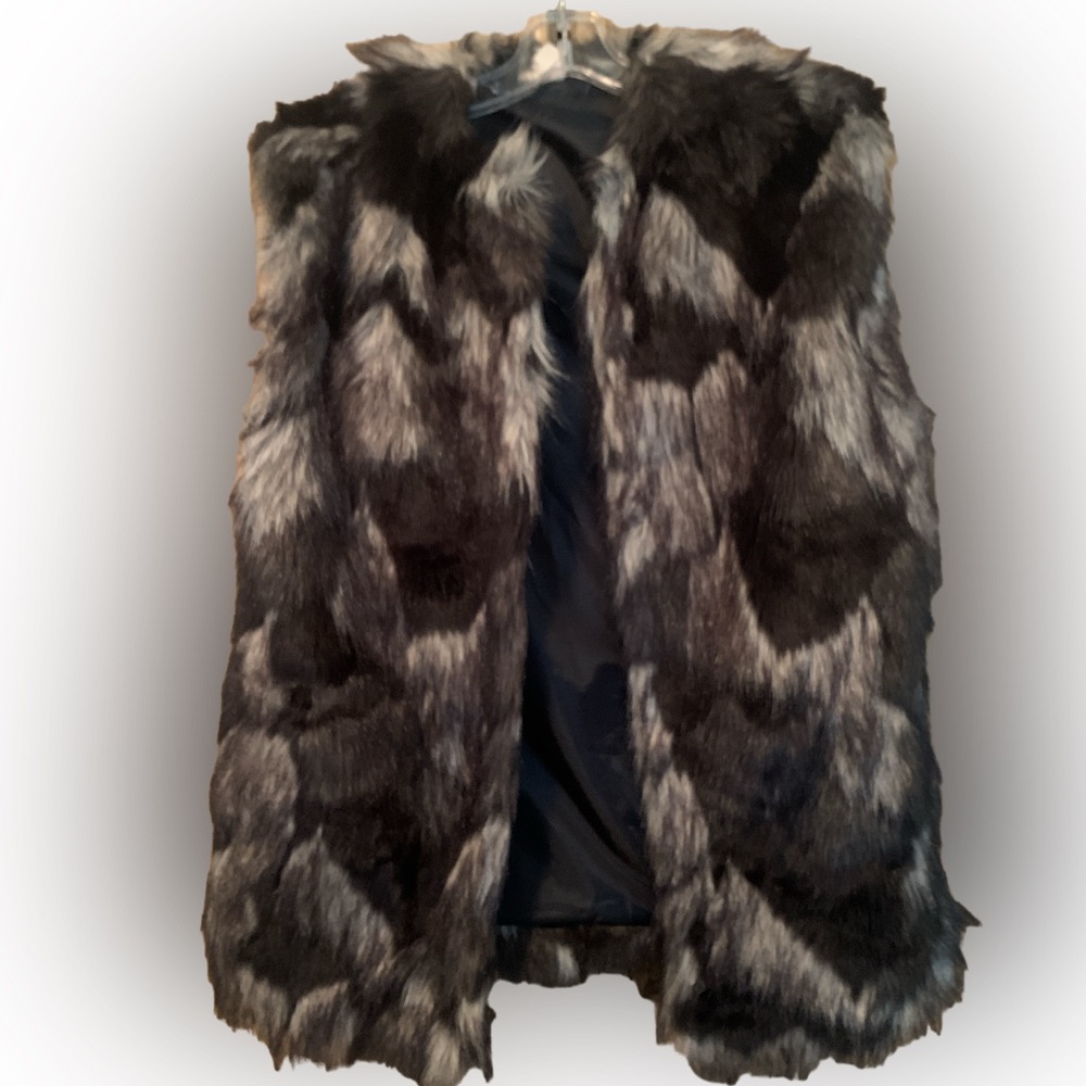 Faux fur vest